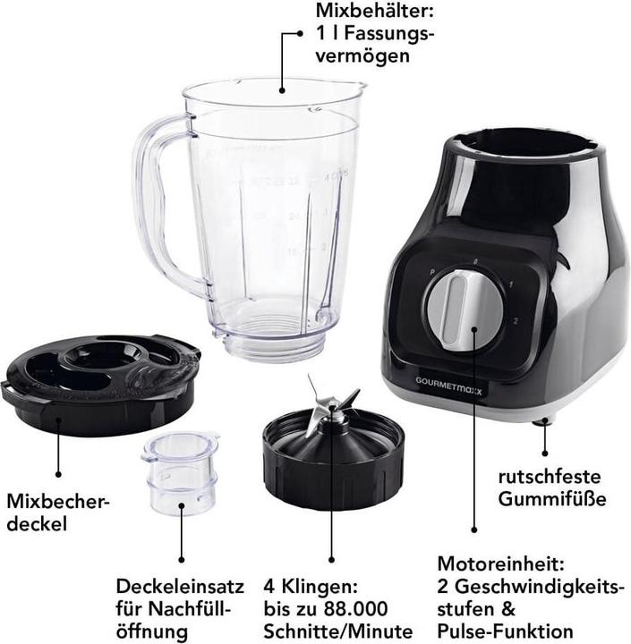 Productafbeelding Gourmetmaxx Staande mixer (350 W)