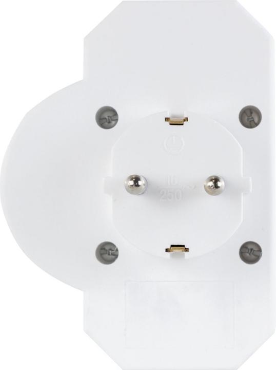 Produktbild REV Steckdosenadapter 3-fach mit Überspannungsschutz, weiss (CEE 7/3, CEE 7/16, 3 x)