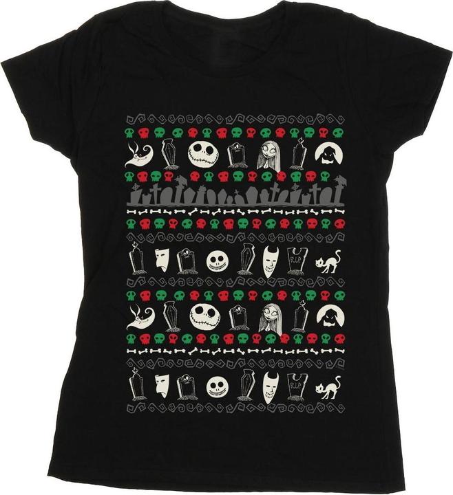 Disney Nightmare Before Christmas Festive Icons TShirt (L)
