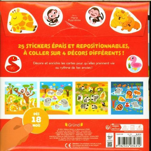 Produktbild Gründ éditions La savane : stickers épais : dès 18 mois