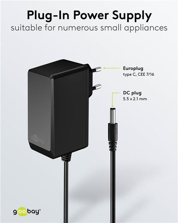 Produktbild Goobay 12-V-Netzteil 27 W / 2,25 A