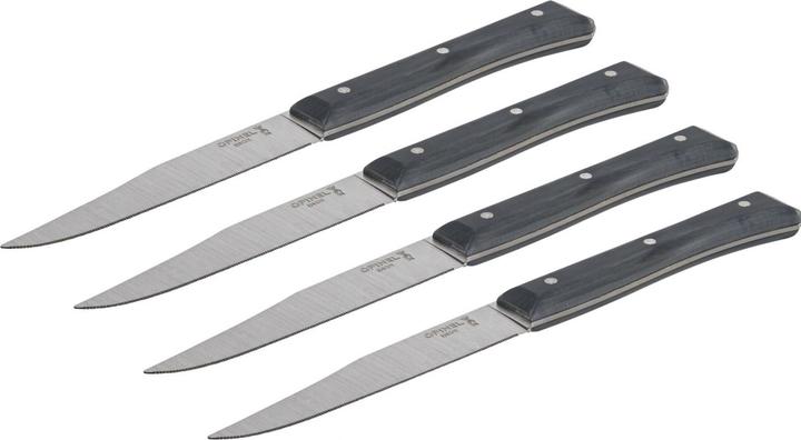 Opinel Facette ardoise, serrated, boîte de 4 (4 pièce(s), Couteau)