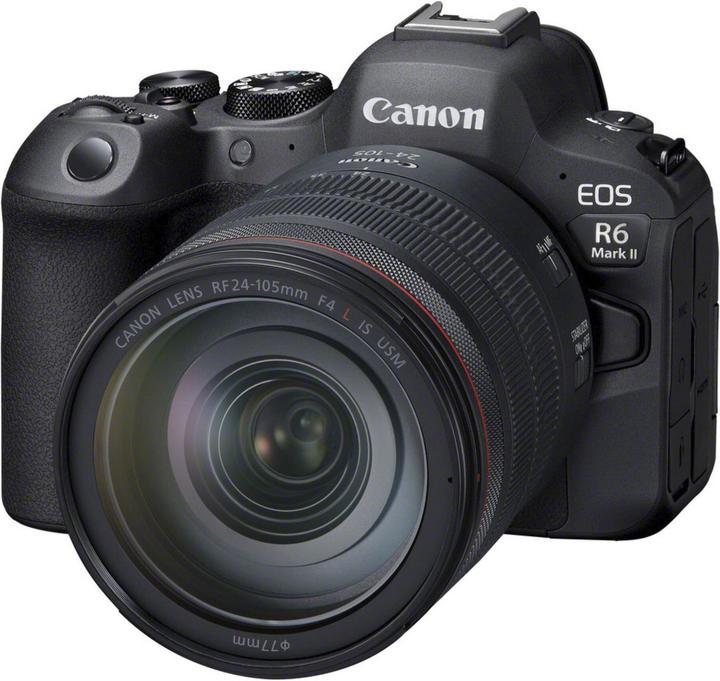 Produktbild Canon EOS R6 Mark II mit RF24-105 F4 L IS USM (24 - 105 mm, 24.20 Mpx, Vollformat)