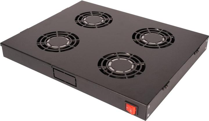 Image du produit Roline 19-inch fan unit 4 fans ON/OFF black