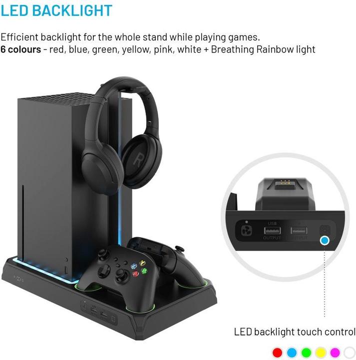 Produktbild Fixed Multifunktionsstation für Xbox Series X und S, schwarz (Xbox Series X)