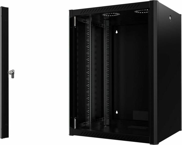 Produktbild Logon RWP16U56BL Wandrek 16U Zwart rack (16 HE, 19 Zoll Rack)