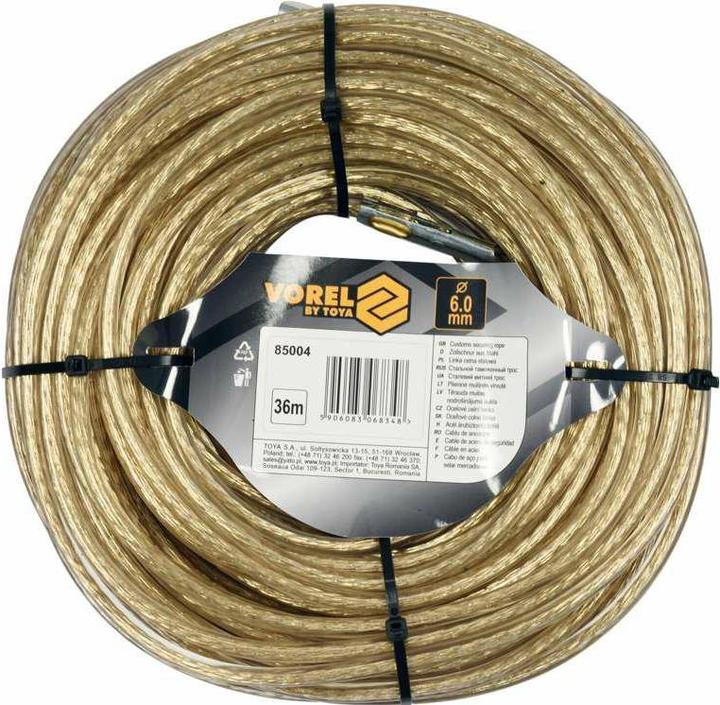 Toya VOREL LINKA CELNA STALOWA 6mm*36m (36 m)