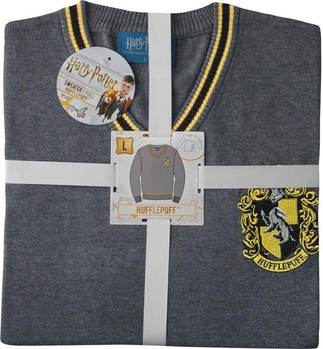 Actual product image Hufflepuff - Grey Knitted Sweater - X-Small (XS)