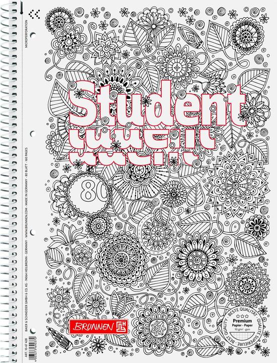 Produktbild Collegeblock ZENart (A4, Kariert)