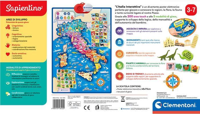 Energie-Label Clementoni Sapientino Karte Italien