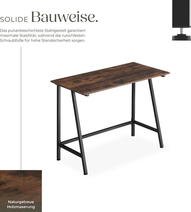 Actual product image tectake Bureau Newton (100 x 50 x 77 cm)