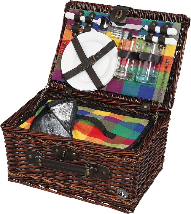 Cilio Picnic Basket Bellano Dark Brown