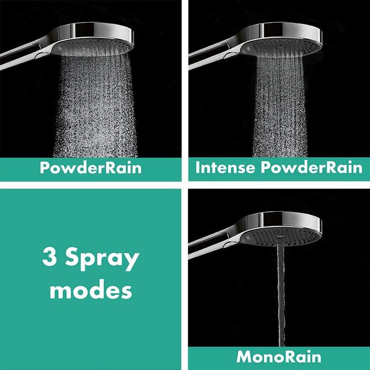 Produktbild hansgrohe Rainfinity 130 EcoSmart (3 Strahlarten, 9 l/min)