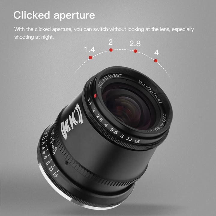 Produktbild TTArtisan 17mm f1.4 for Canon M mount (APS-C) (Canon EF-M, APS-C / DX)