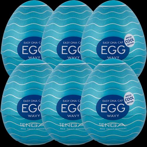 Image du produit Tenga Egg Wavy II Cool 6pcs.