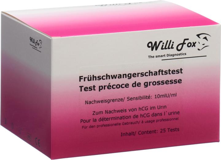 Willi Fox Frühschwangerschaftstest Urin (25 Stk) (25 x)