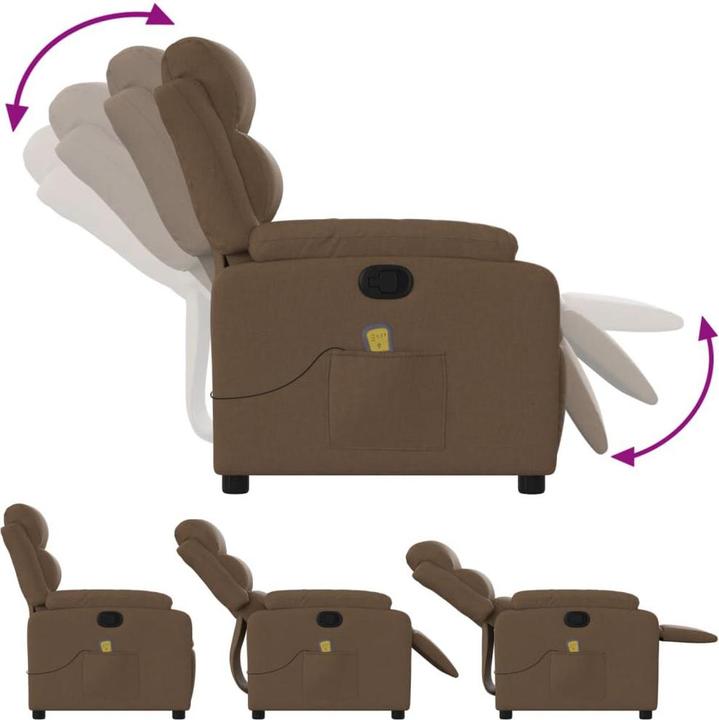 Actual product image VidaXL Fabric massage chair