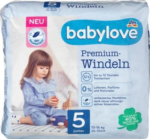 Produktbild dm babylove Premium-Windeln (Gr. 5)