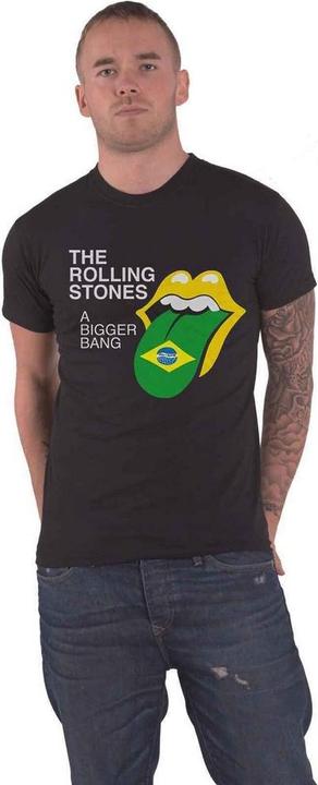 The Rolling Stones Unisex Adult Bigger Bang - Brazil '80 Back Print Cotton T-Shirt