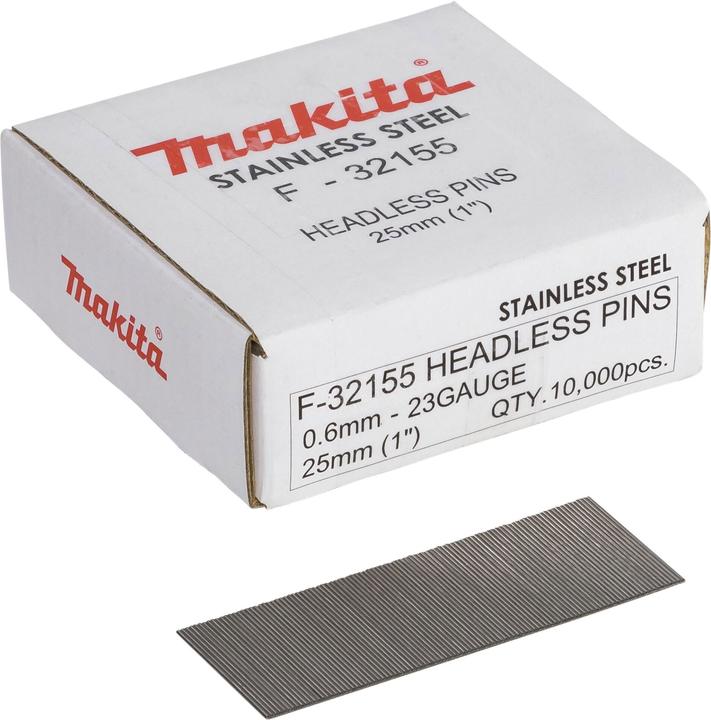 Makita F-32155 Bolzen 0,6X25MM, INOX P25S, 10.000 Stk.