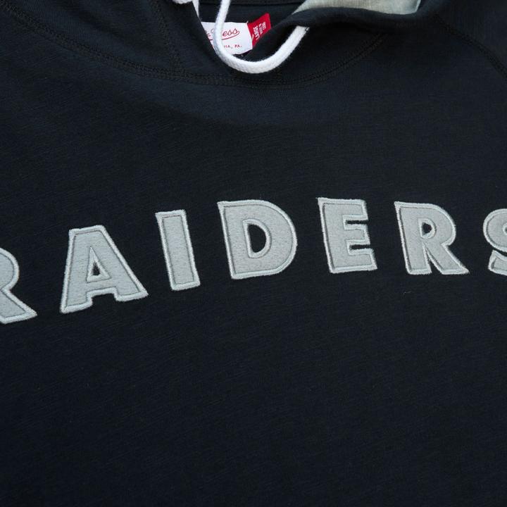 Immagine prodotto Mitchell & Ness Felpa con cappuccio in maglia fiammata - Oakland Raiders - L (L)