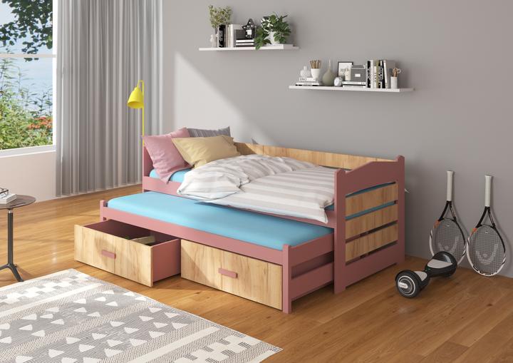 Produktbild ADRK Furniture Doppelbett mit Matratzen TIARRO 180x80 (180 x 80 cm)