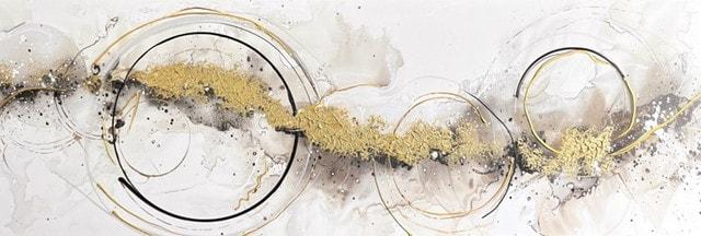 Styler Peinture à la main 40x120 Golden Circles (40 x 120 cm)