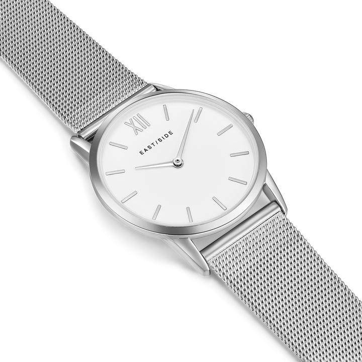 Immagine prodotto Eastside Orologio al quarzo da donna Upper Union in acciaio inossidabile argento - 9766 (Orologio da polso analogico, 33 mm)