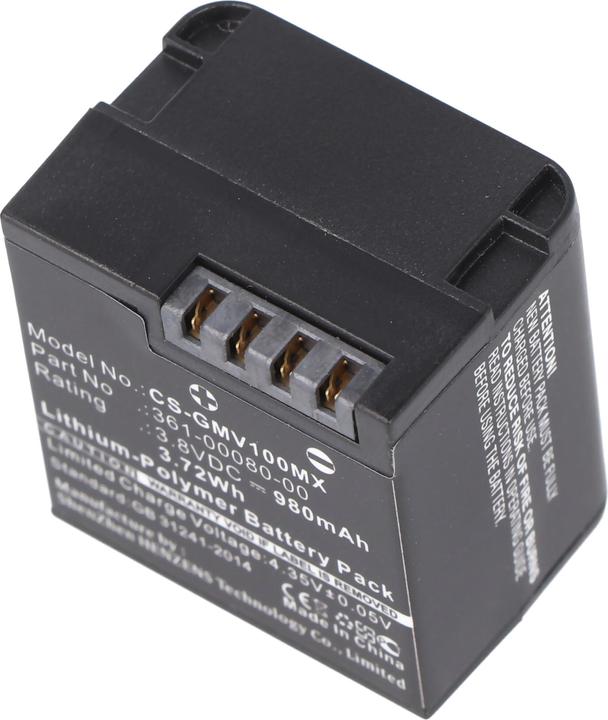 Actual product image AccuCell Akku Garmin VIRB XE Akku 010-12256-01, 361-00080-00, GMICP902624 (Camera battery)