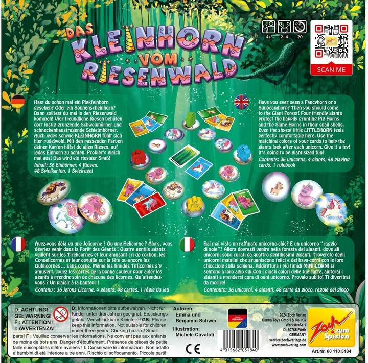 Image du produit Zoch Le petit cor de la forêt des Géants (Allemand, Anglais, Italien, Français)