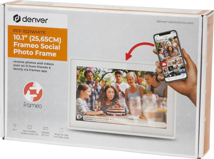 Productafbeelding Denver Frameo PFF-1021 (Wit) (10.10", 1280 x 800 pixels)