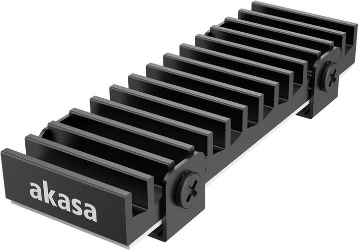 Actual product image Akasa Gecko Pro heatsink for M.2 SSDs - aluminum