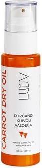 Actual product image Luuv Carrot Dry Oil 100ml 3.38 fl oz with Organic Aloe Vera for Moisturizing the Whole Body Full of (Body oil, 100 ml)