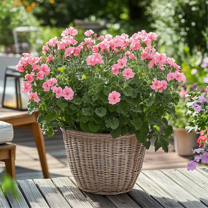 Produktbild Plant in a Box Pelargonium ‘Orange Fizz’, 'Pink Capitatum', 'Lizzy' - 6er-Set Anti-Moskito-Pflanze (15 cm)