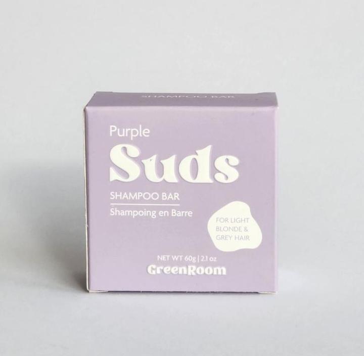 Green Room Suds Color Correction Purple (480 ml, Festes Shampoo, Silbershampoo)