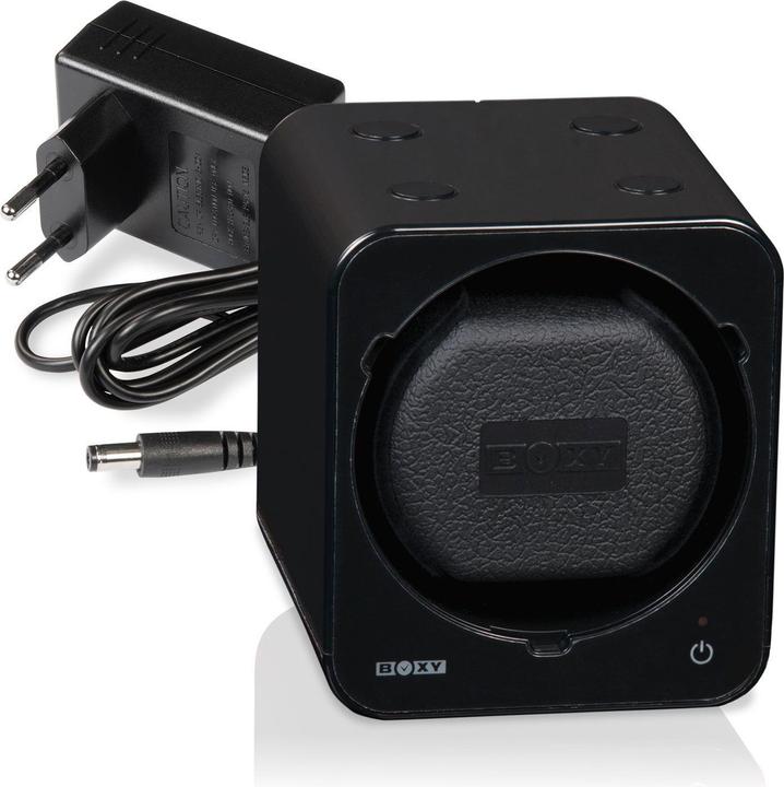 Actual product image Beco Watchwinder Boxy Fancy Brick - Black with power supply unit (1 x)