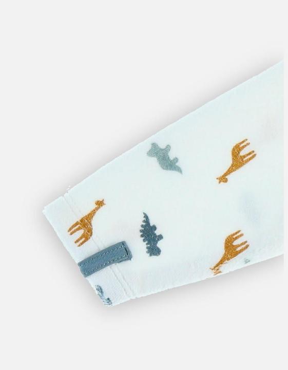 Actual product image Noukies Romper suit velour with animals white size 68 (68)
