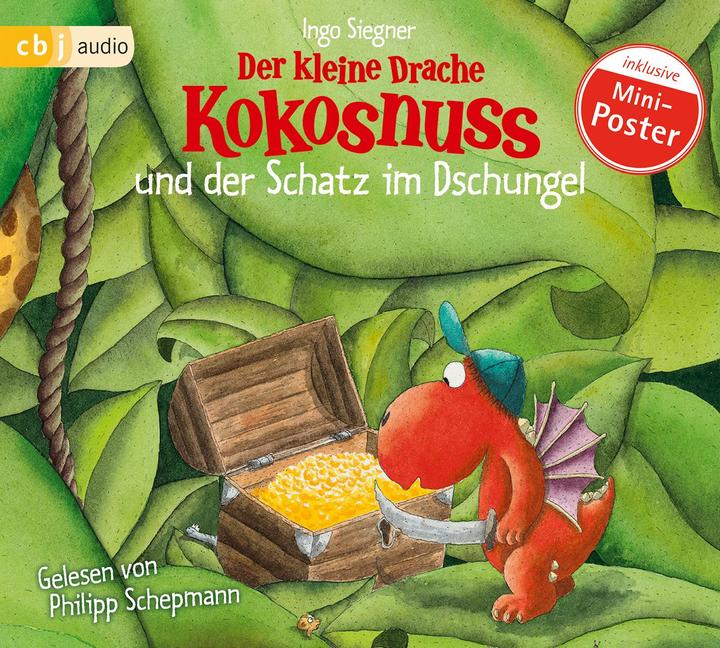 Productafbeelding De kleine drakennoot en de schat in de jungle (Ingo Siegner, Philipp Schepmann, Duits)