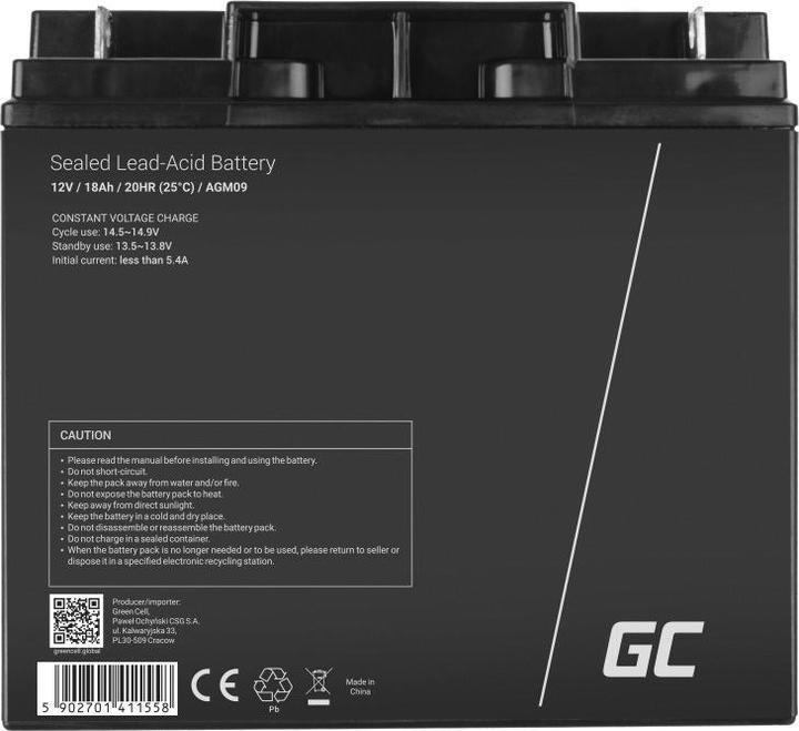 Immagine prodotto GreenCell AGM09 (12 V, 18 Ah)