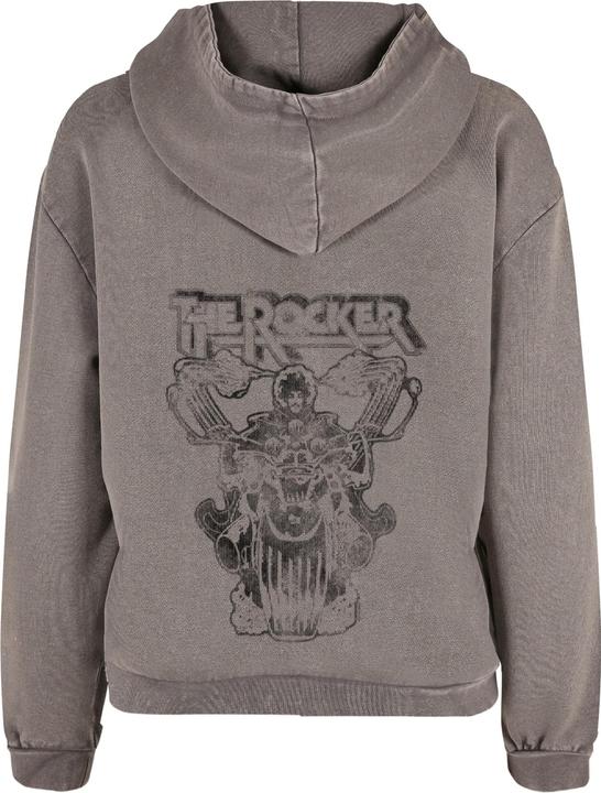 Immagine prodotto Merchcode Donna Thin Lizzy - Felpa con cappuccio con logo Rocker lavata con acido - 160941 (M)