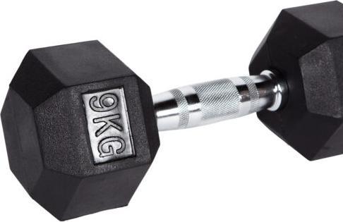 Actual product image Fitcom Hex Dumbbell 9 kg (1 x 9 kg)