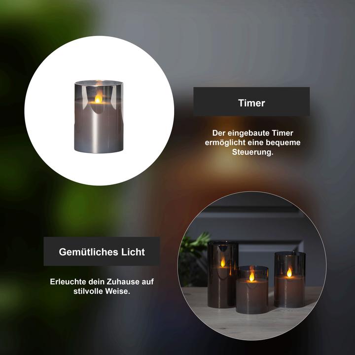 Produktbild Star Trading LED Pillar Kerze M-Twinkle (1 x)