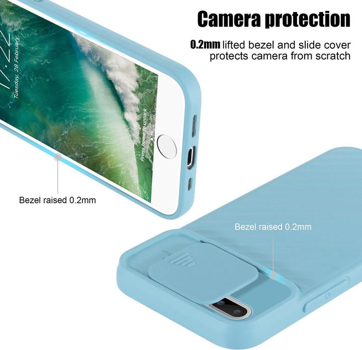 Produktbild Cadorabo TPU Cover mit Kamera Schutz (Apple iPhone 7 Plus, Apple iPhone 7s Plus)