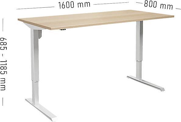 Actual product image kaiserkraft Venla (160 x 80 x 118.5 cm)
