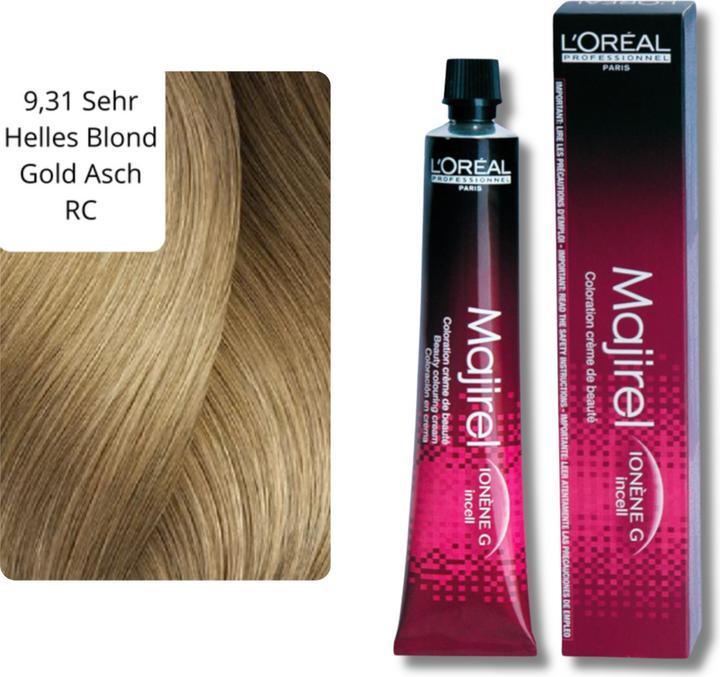 Image du produit L'Oréal Professionnel Majirel (9.31 Cendre d'or blonde très claire RC)