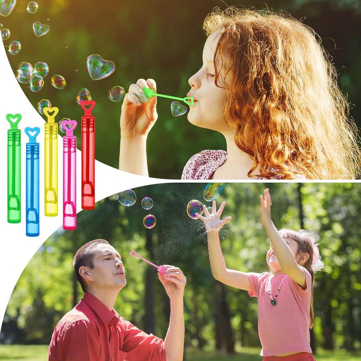 Produktbild I Am Creative Herzförmige Seifenblasen 10er Set, Party Gastgeschenk, Kindergeburtstag