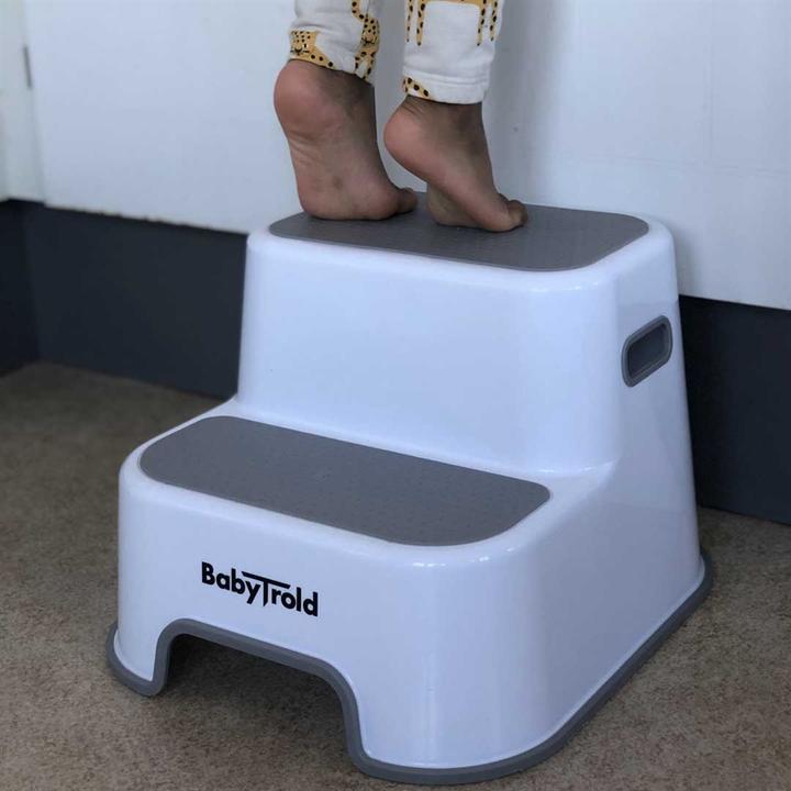 Actual product image Babytrold 2-Step Stool - White (19-03HT2)
