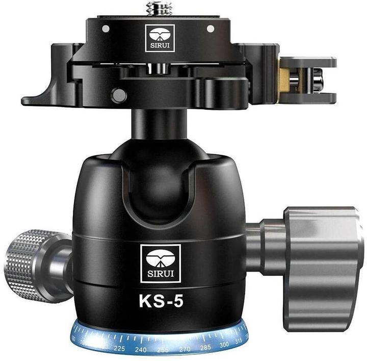 Immagine prodotto Sirui Testa a sfera KS-5 nera con sgancio rapido e piastra TY-55X (Testa sferica)