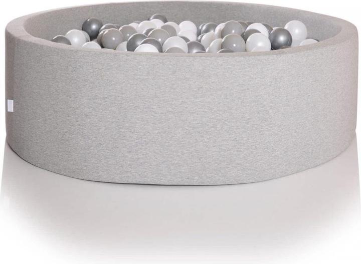 Kidkii Ball Pool Light Grey Ø120x30cm incl. 400 balls
