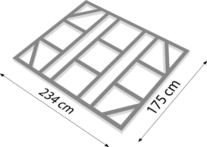 Actual product image Globel Foundation floor frame 8x6